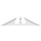 Ekena Millwork Acorn Architectural Grade PVC Pediment, 62"W x 15-1/2"H x 2-3/4"P (Pitch 6/12) PEDPS062X155ACR00 - alternate 6